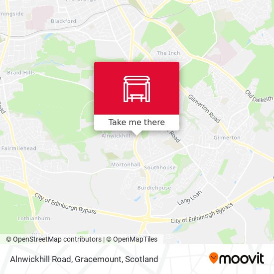 Alnwickhill Road, Gracemount map