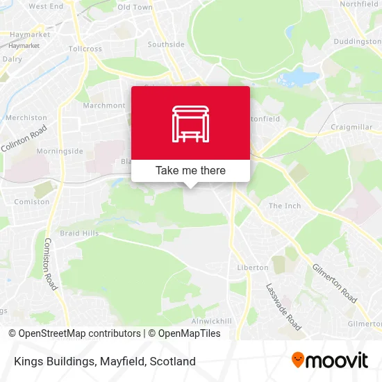 Kings Buildings, Mayfield map