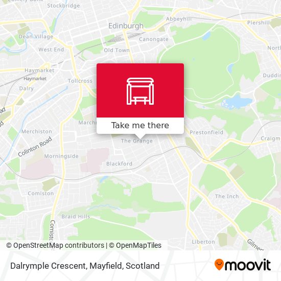 Dalrymple Crescent, Mayfield map