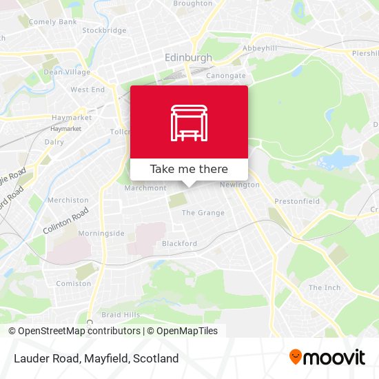 Lauder Road, Mayfield map