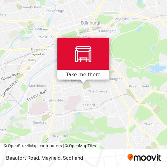 Beaufort Road, Mayfield map