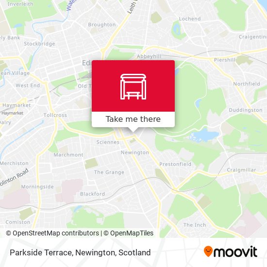 Parkside Terrace, Newington map