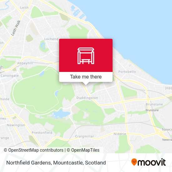 Northfield Gardens, Mountcastle map
