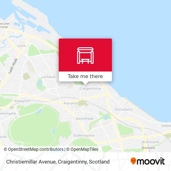 Christiemillar Avenue, Craigentinny map