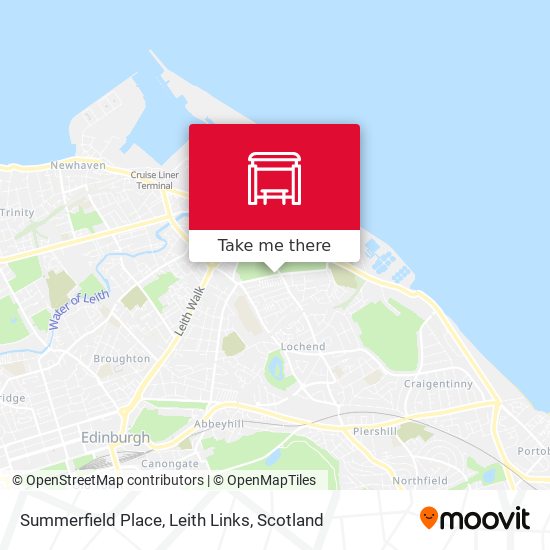 Summerfield Place, Leith Links map