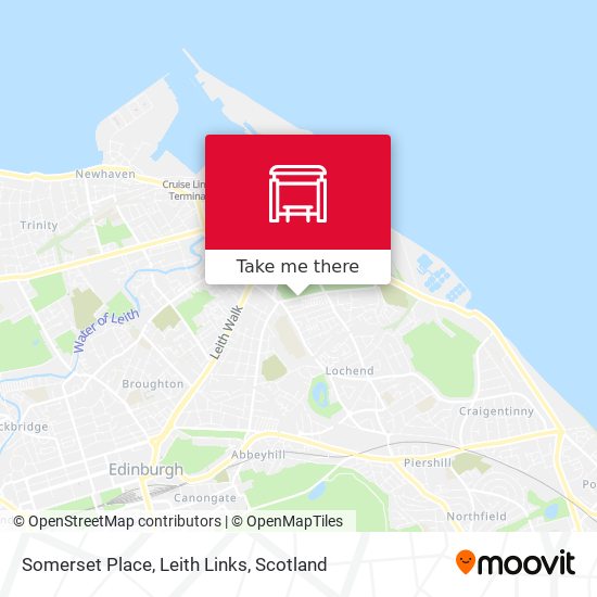 Somerset Place, Leith Links map