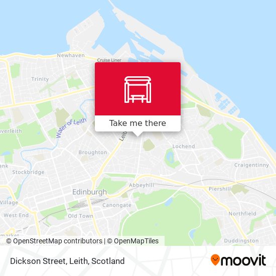 Dickson Street, Leith map