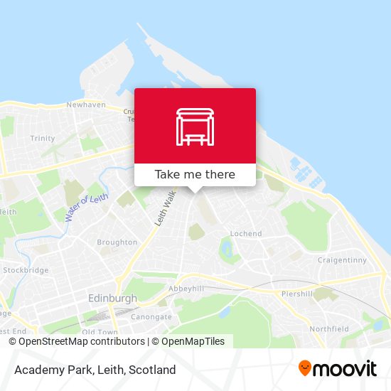 Academy Park, Leith map