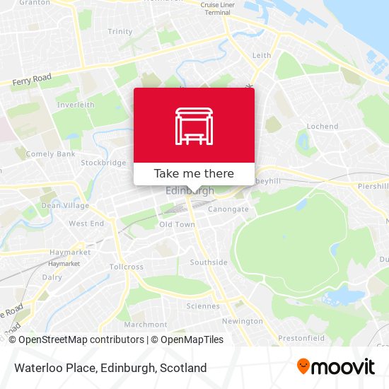 Waterloo Place, Edinburgh map