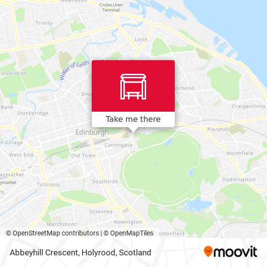 Abbeyhill Crescent, Holyrood map