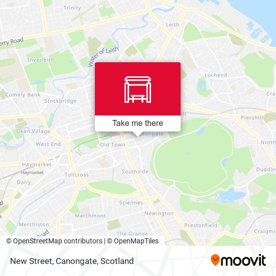 New Street, Canongate map