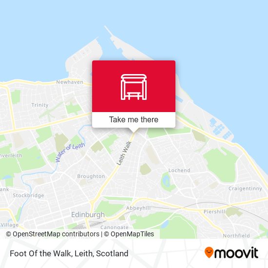 Foot Of the Walk, Leith map