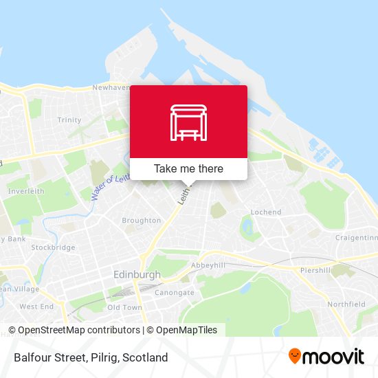 Balfour Street, Pilrig map