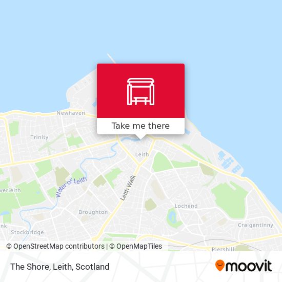 The Shore, Leith map
