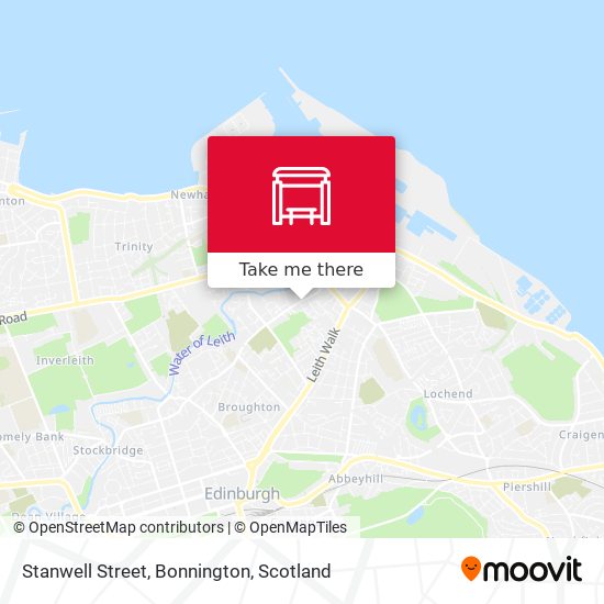 Stanwell Street, Bonnington map