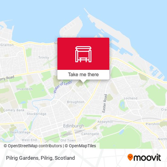 Pilrig Gardens, Pilrig map