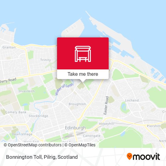 Bonnington Toll, Pilrig map