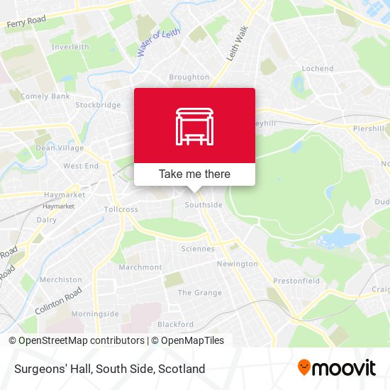 Surgeons' Hall, South Side map