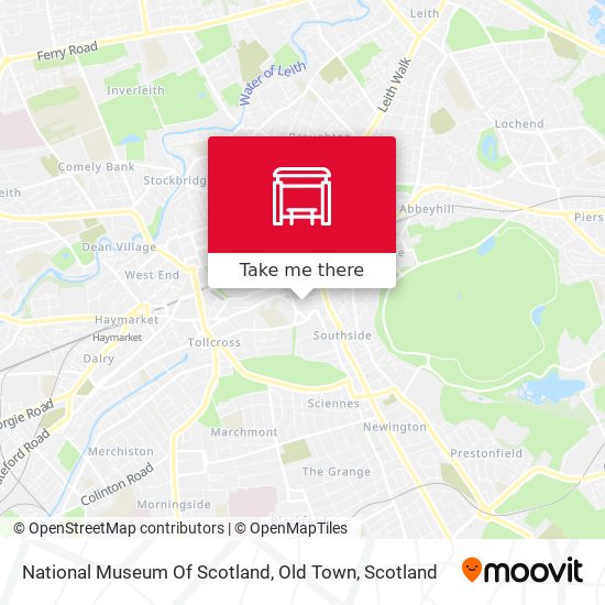National Museum Of Scotland, Old Town map