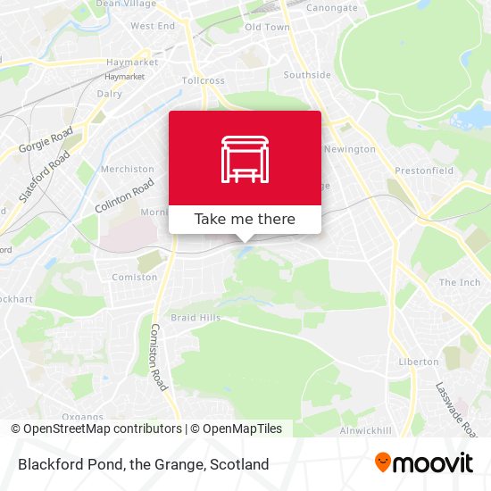 Blackford Pond, the Grange map