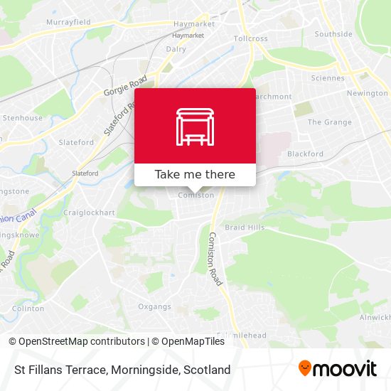 St Fillans Terrace, Morningside map