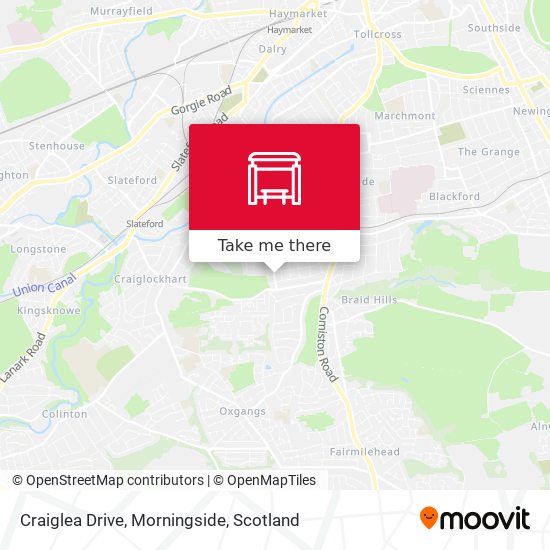 Craiglea Drive, Morningside map