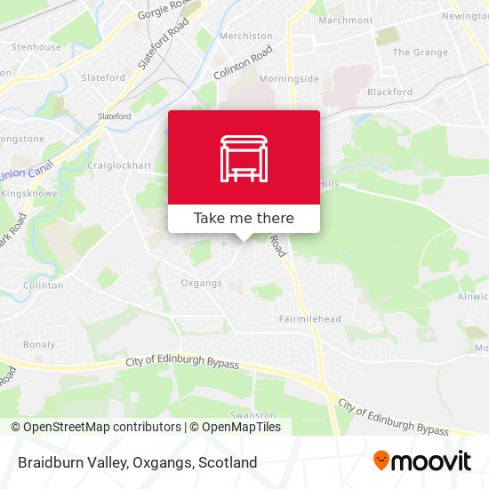 Braidburn Valley, Oxgangs map