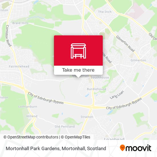 Mortonhall Park Gardens, Mortonhall map