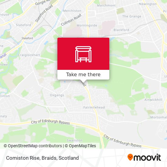 Comiston Rise, Braids map