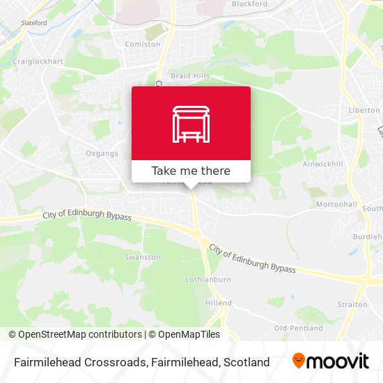 Fairmilehead Crossroads, Fairmilehead map