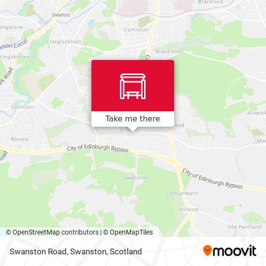 Swanston Road, Swanston map