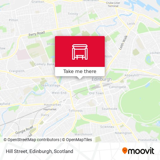 Hill Street, Edinburgh map