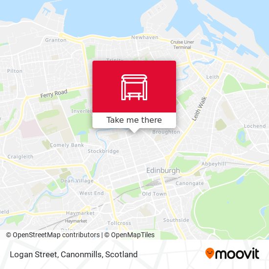 Logan Street, Canonmills map