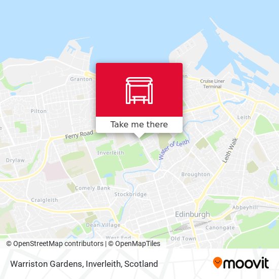Warriston Gardens, Inverleith map