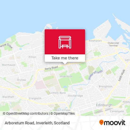 Arboretum Road, Inverleith map