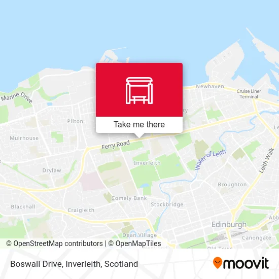 Boswall Drive, Inverleith map