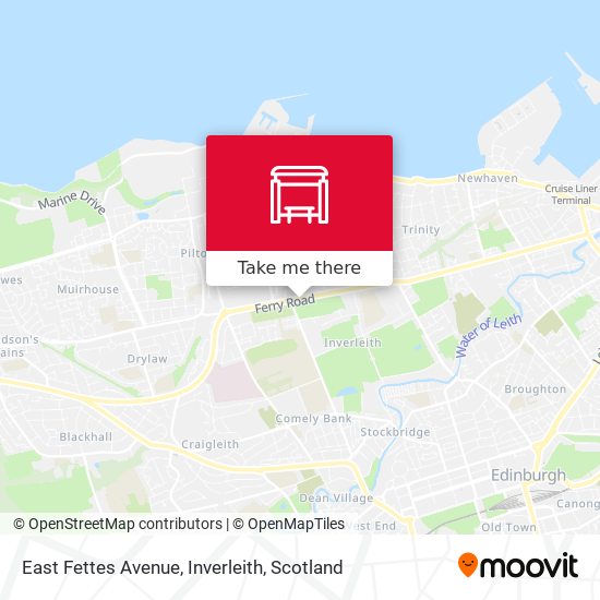 East Fettes Avenue, Inverleith map