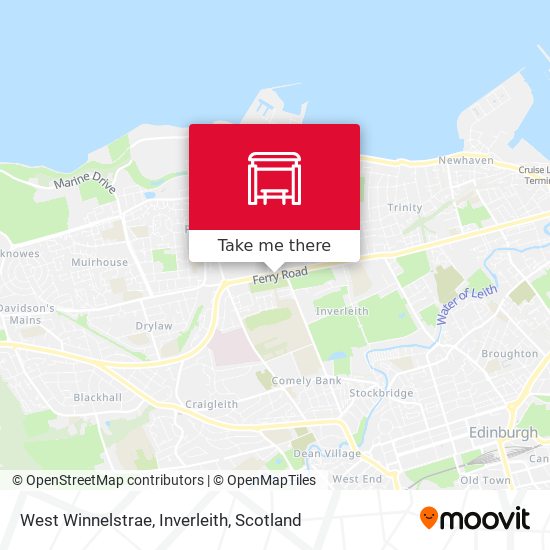 West Winnelstrae, Inverleith map