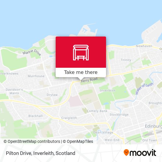 Pilton Drive, Inverleith map