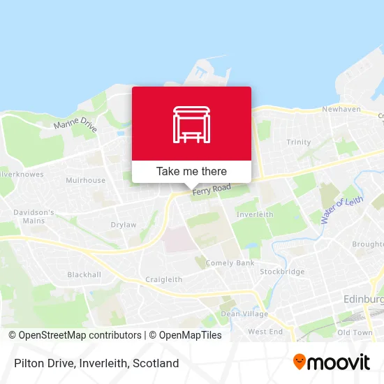 Pilton Drive, Inverleith map