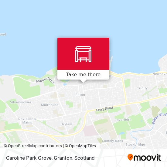 Caroline Park Grove, Granton map