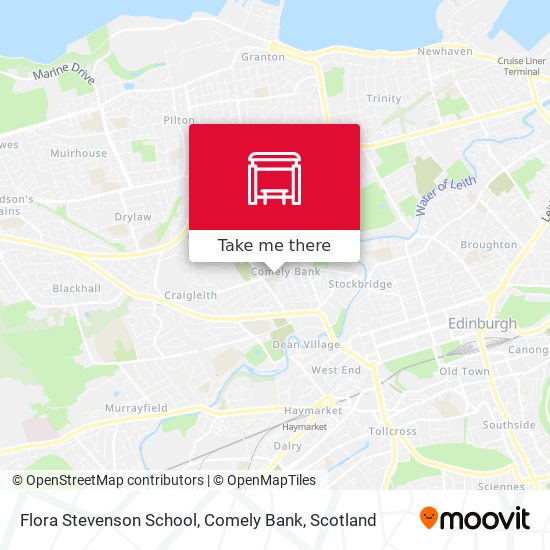Flora Stevenson School, Comely Bank map
