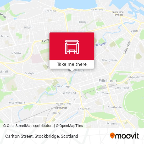 Carlton Street, Stockbridge map