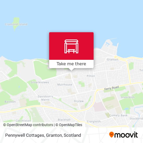 Pennywell Cottages, Granton map