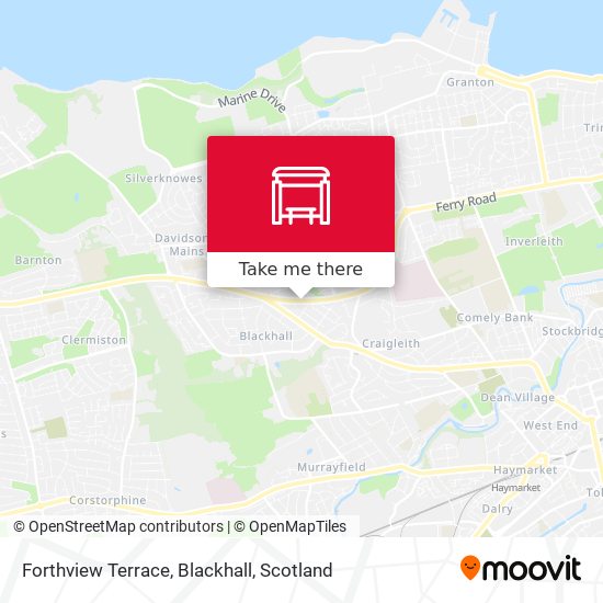 Forthview Terrace, Blackhall map