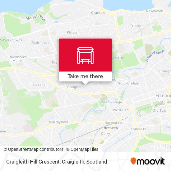 Craigleith Hill Crescent, Craigleith map