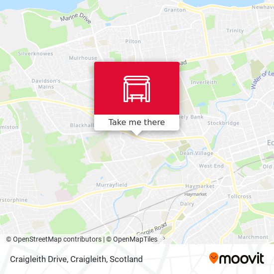 Craigleith Drive, Craigleith map