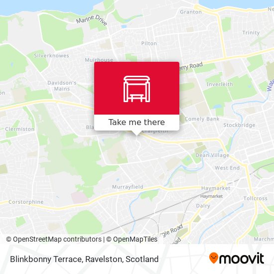 Blinkbonny Terrace, Ravelston map