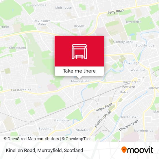 Kinellen Road, Murrayfield map