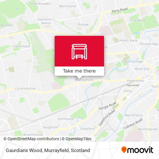 Gaurdians Wood, Murrayfield map